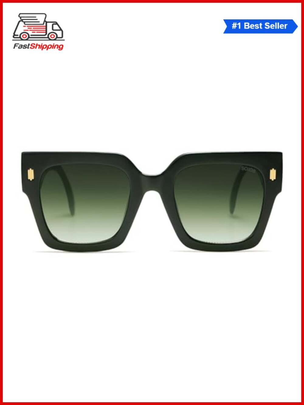 โจ SOJOS Oversized Square UV400 Sunglasses for Women Shield Full Frame
